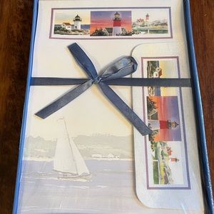 Lighthouses Sailboat Vintage Stationery 20 Sheets Downeast Concepts Lighthouse